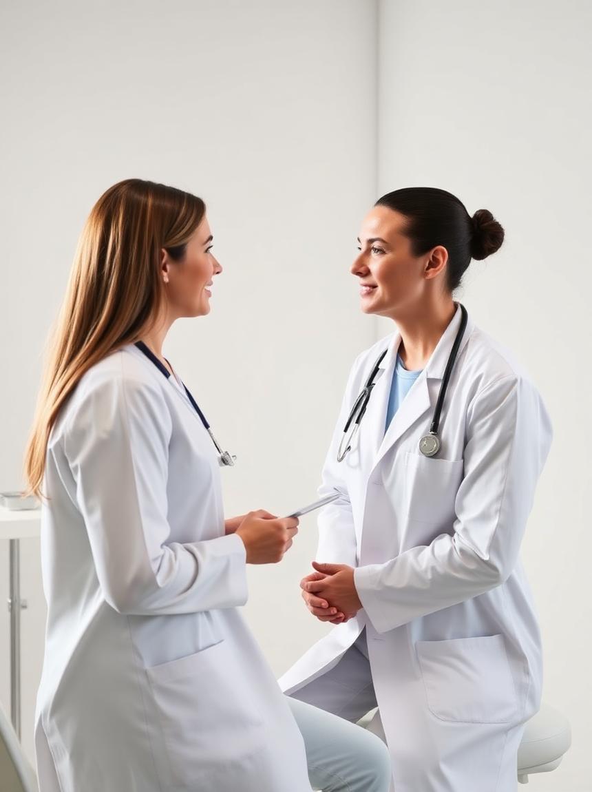 Consulto in un ambulatorio di medicina estetica